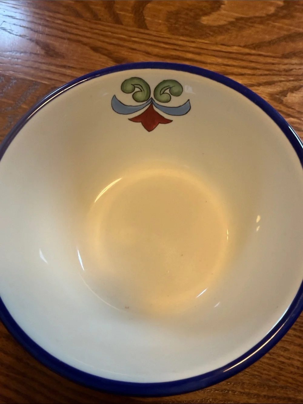 Yellow Talavera hand painted soup cereal bowl - 6